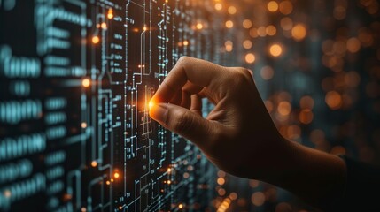Poster - A hand-touch interface for compliance rules, law regulations, and business technology
