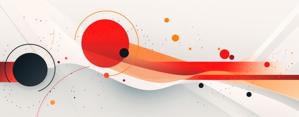 Wall Mural - 2d modern trendy abstract shape design geometric futuristic technology concept