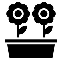 Wall Mural - flower in pot