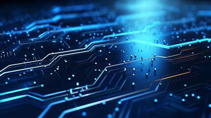 Sticker - futuristic blue tech background: dynamic organic motion design