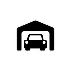 Wall Mural - garage, parking icon / png