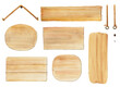 © Aniu Studio - Customize watercolor wooden signs and labels set C_hand drawn