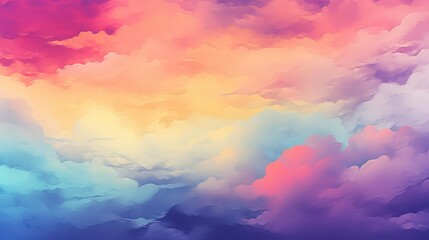 Wall Mural - colorful clouds in the sky