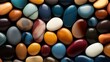 Colourful pebbles UHD wallpaper
