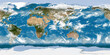 © Mathias Weil - world map, earth, planet, with clouds 360° vr equirectangular surface map texture 14k
