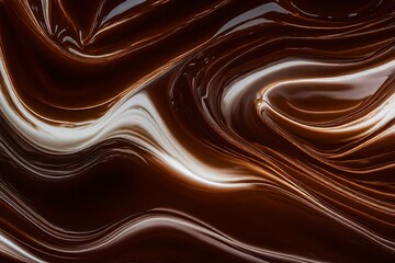 The canvas comes alive with the dynamic splash of chocolate and white milk, creating a mouthwatering masterpiece.