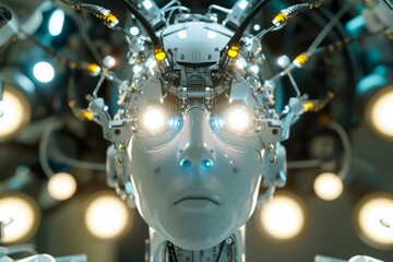 Poster - Futuristic looking cyborg