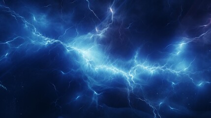 Wall Mural - vibrant blue lightning plasma: electrifying background for dynamic designs