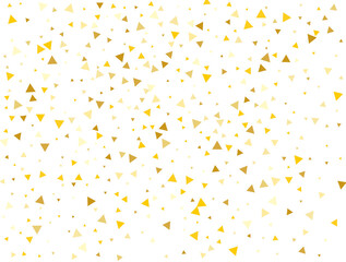 Wall Mural - treugol_002Wedding Golden Triangular Confetti Background. Vector illustration