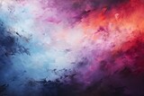 Fototapeta  - Colorful abstract banner, watercolor, clouds, air. Space for design and advertisement. Copy space and mock-up template