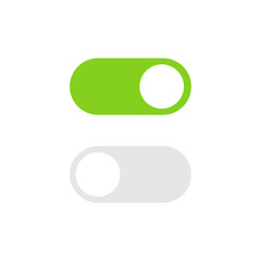 Poster - On and Off icon vector. Computer icon power conrol switch for web and app