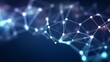 © Ashi - Blurred network connections: abstract digital background with molecular polygonal shapes