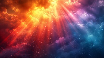 Poster - hd abstract background with rays, hd abstract colorful background