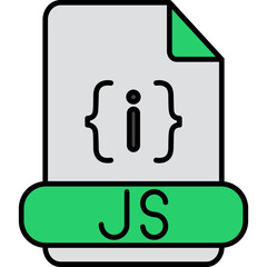 Wall Mural - Js Format Icon