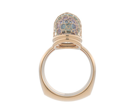 Jewelry isolated on background. 3d rendering - illustration
