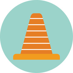 Wall Mural - Traffic Cone Icon