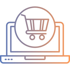 Sticker - Shopping Online Icon