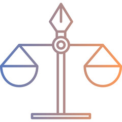 Poster - Justice Scale Icon