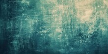 Grungy Wall With Blue And Green Background