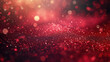 red luxury glitter and bokeh particles, red bokeh background, holiday festival background
