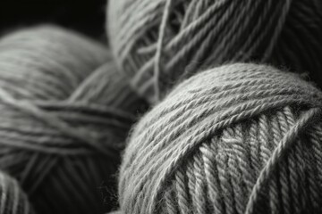 Aufkleber - A stack of yarn balls, ready for knitting or crafting. Perfect for textile or DIY projects