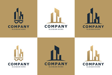 Wall Mural - luxury building logo collection, inspiration