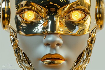 Poster - The female robot face