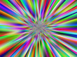 Eksplozja promieni tęczowych kolorów skupionych centralnie z efektem rozmycia ruchu - abstrakcyjne tło