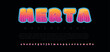 Abstract Herta  modern alphabet fonts. Science fiction typography sport, technology, fashion, digital, future creative logo font. vector illustration