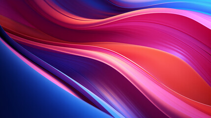 Wall Mural - abstract 3d background, colorful waves wallpaper