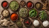 Fototapeta  - Indonesian Food - Herbal Essence: Culinary Harmony