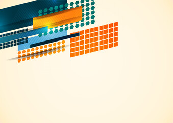 Poster - Modern overlaps of dynamic geometric shapes. Cover for cover, wallpaper, poster, banner, website, flyer. Vector