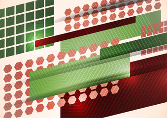 Poster - Modern overlaps of dynamic geometric shapes. Cover for cover, wallpaper, poster, banner, website, flyer. Vector