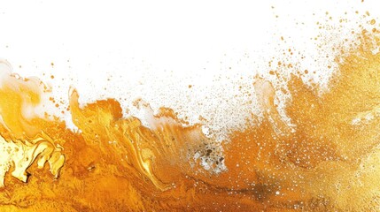 Poster - An up-close view of an orange substance on a white surface. This image can be used for various purposes