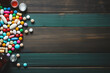 © Creative - Assorted pharmaceutical medicine pills, tablets and capsules on wooden table background