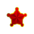 Star vector. five pointed star. Star icon vector illustration