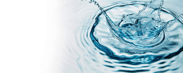  Water drop ripple effect background banner
