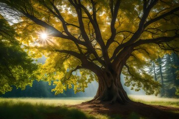 Wall Mural - autumn in the forest