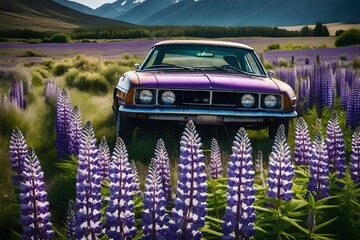 Wall Mural - flowers in the field