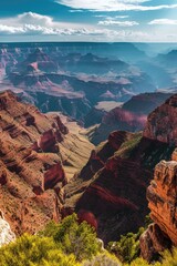 Aufkleber - A breathtaking view of the Grand Canyon from the top of a hill. Perfect for travel or nature-themed projects