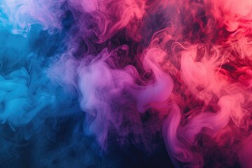 Poster - Close up view of smoke in various vibrant colors. Ideal for adding a dynamic and artistic touch to any project or design