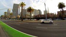 Road Traffic On The Embarcadero, San Francisco - Panning N Time-lapse 4K Ultra HD Video
