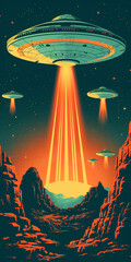 ufo in the night