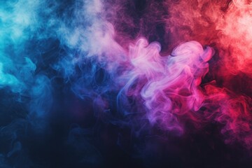 Wall Mural - Smoke captured in a close-up shot against a black background. Perfect for adding a mysterious or dramatic touch to any project