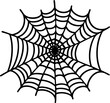simple cartoon spiders web net vector illustration