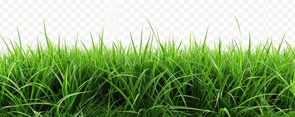 Wall Mural - green grass isolated on white