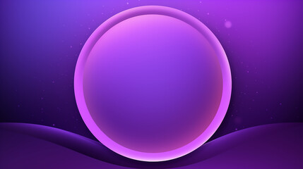 Wall Mural - Shiny purple round circle and wave pedestal podium. Futuristic background useful for banners flyers or web.