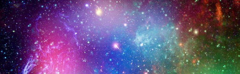 Wall Mural - nebula and open cluster of stars in the universe. abstract astronomical galaxy. elements of this ima