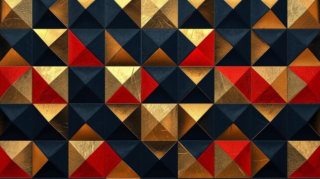 luxurious eye catching geometric pattern generated by ai