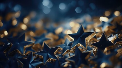 Sticker - A bunch of shiny stars in a dark room. Can be used for various themes and concepts